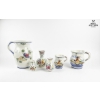 Image 2 : Delft Various Floral Bud Vases, And Cups Decorated With Traditional Scenes. 