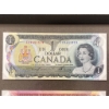 Image 4 : Framed Sequential Canadian Banknotes ($1 to $20) Featuring 1973 Series
