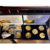 2 Coin sets with Snoopy & Crew gold plated 