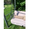 Image 3 : Outdoor Swing With Metal Frame and Cushioned Seating