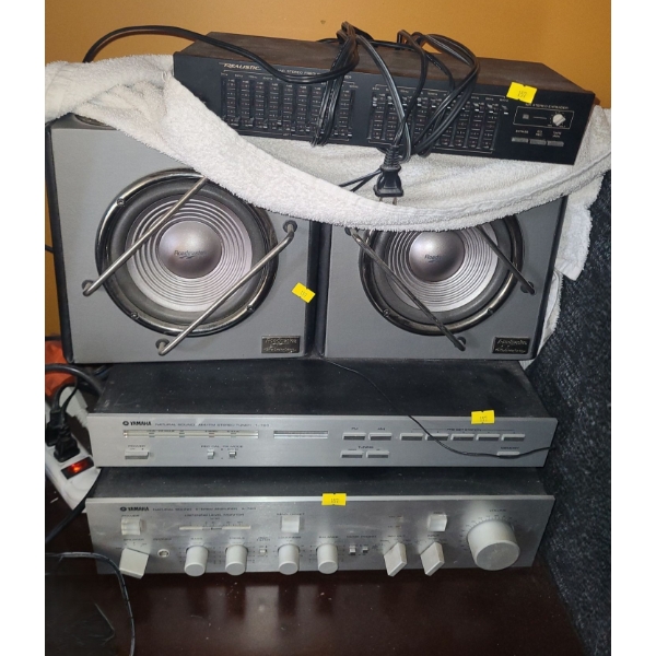 Realistic 31-2018A Equalizer, Roadmaster RTS2000TM Speakers, Yamaha Tuner T-780 and Amp A-780