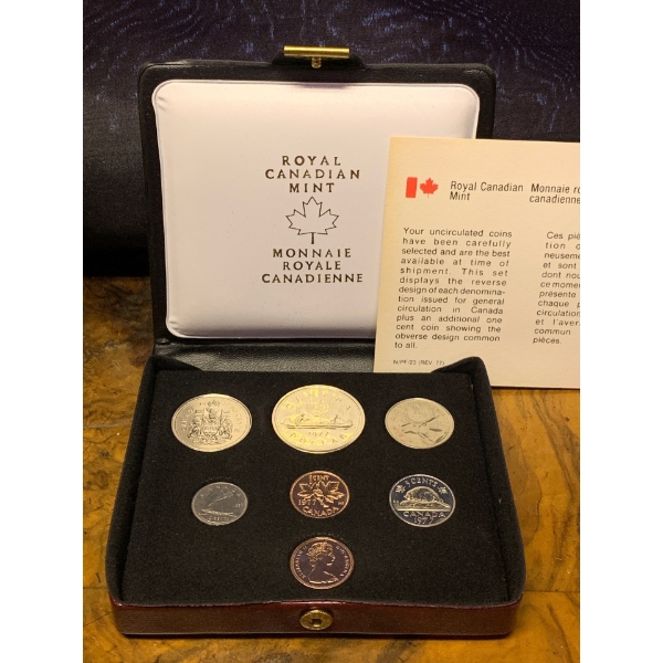 Royal Canadian Mint 1977 Custom Coin Set in Case 