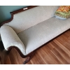 Image 2 : Duncan Fife Mint Green Chanille Sofa w Wood Detail 75 w 31 d 33 h