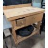 Image 2 : Wooden Utility Workbench with Two Drawers and Caster Wheels