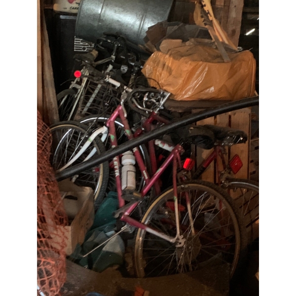 Mystery Lot of Vintage Bikes  Buyer Responsible for removing and loading
