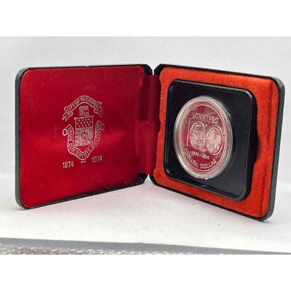 1974 Canadian One Dollar Coin in Case