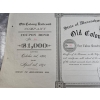 Image 2 : Antique 1885 $1,000 Bond For The Old Colony Railroad Company, Featuring 11 Vouchers. 