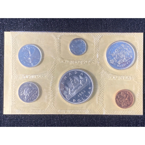 1963 Canadian Silver Uncirculated Coin Set