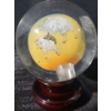 Image 3 : Wang Xisan Ji School Reverse Painting of Goats Crystal Globe