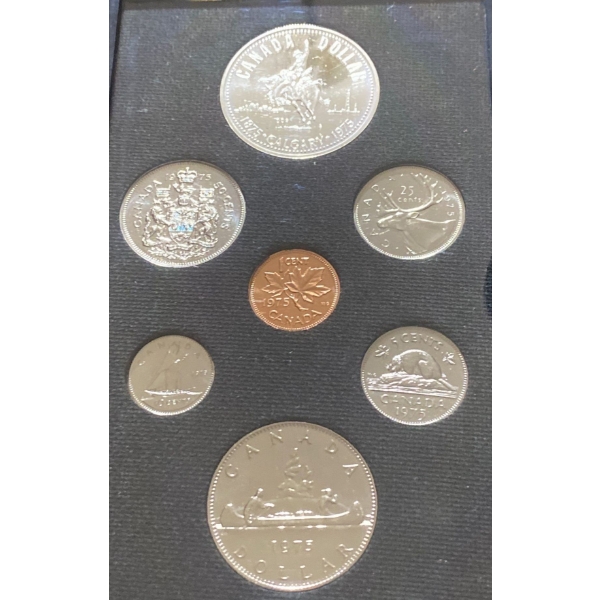 1971 Canadian Specimen Set With 50% Silver Dollar 23.33 Grams