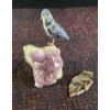 Image 4 : Stone Carvings Including Broken Tail Feather and Gemstone Art ( redo pictures no bird)