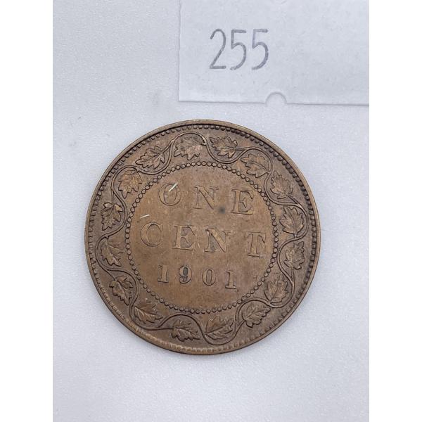 1901 Canadian Large One Cents 