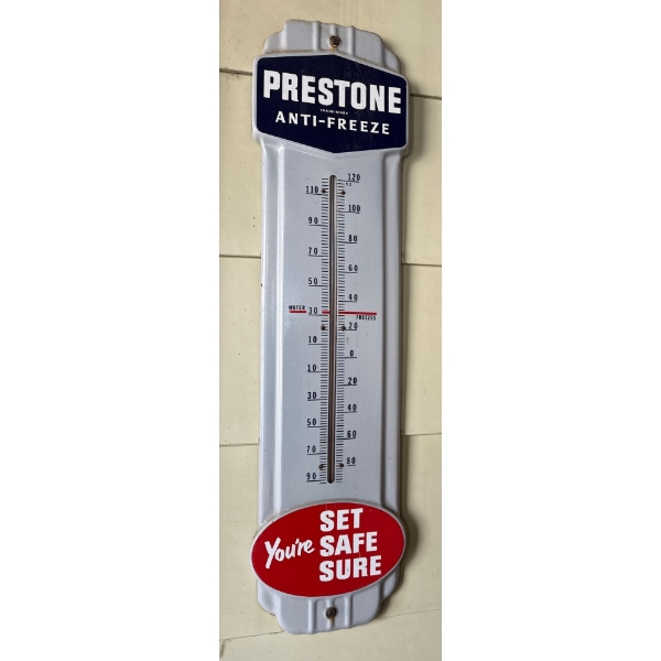 Prestone Anti Freeze Sign Thermometer