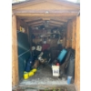 Image 1 : shed, contents, fishing, rods, camping supplies, boxes for the back of quads, several fishing rods, 