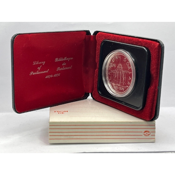 1976 Canadian One Dollar Coin in Case