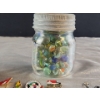Image 9 : Collection of Vintage Canadian Souvenir Pins with a Jar of Marbles