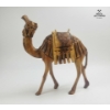 Image 3 : Two Carved Wooden Camel Figurines, A Copper Ice Bucket With A Lid, And Matching Copper Tongs. 