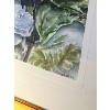 Image 2 :  Framed “Blue Flowers” in Watercolour E.Campbell 1987 artist from Sherwood Park with Pink porcelain 