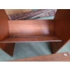 Image 2 : Group of 3 Wooden Decor Items: Bench 40 L, 18 T, 14 W ( Legs Need Repairs) Shelf 33 T, 28 L, 17 W