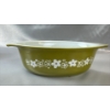 Image 3 : PYREX "Crazy Daisy" 1 1/2 Quart Oval Casserole Dish w/ 'Verde Olive' Casserole Dish 