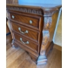 Image 2 : Gorgeous Wood Bed Side Table, Contents NOT Included; 30In Wide, 18In Deep, 30In Tall 