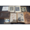 Image 1 : Group of Small Pictures: Frame w/ Medieval Metal Scene 17 X 13, Carved Flowers 12 X 20 and Others