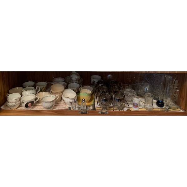 Assorted China & Crystal Collection - Queen Ann Royal Albert & More