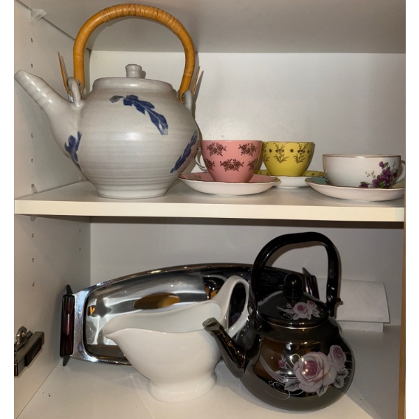 High Tea Essentials - Tea Pots Cups w/ Saucers & More