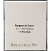 Image 5 : 2011 - Kangaroo at Sunset 99.9% Fine Silver with Fabulous 15 Privy Mark