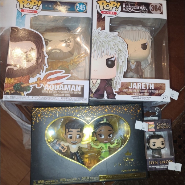Aquaman, Jareth, and Other Boxed Vinyl Collectibles 