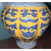 Image 4 : Yellow,  Blue & White Chinese Vase 14 h