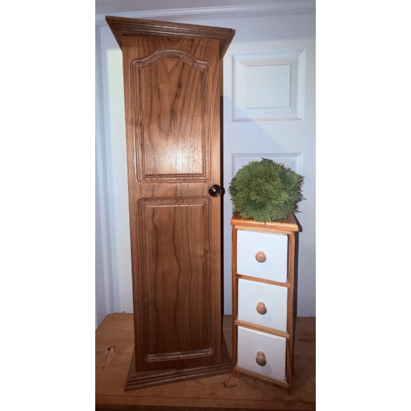 Two Well Cared For Wood Storage Cabinets