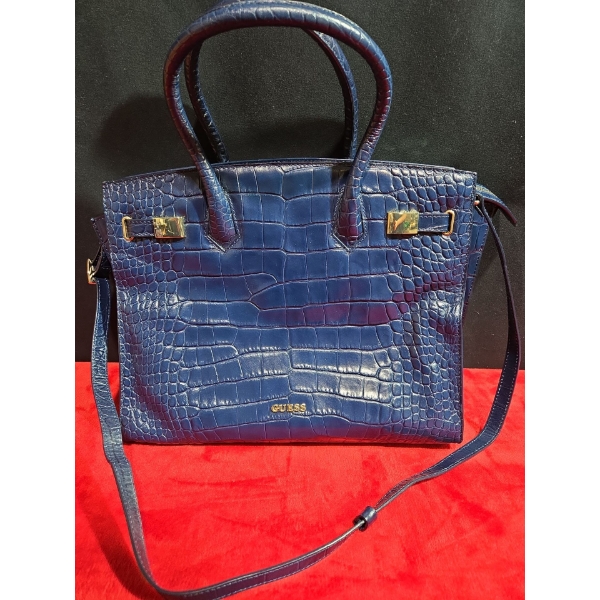 Blue Guess Purse Handbag 