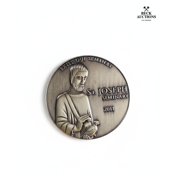  St. Joseph Seminary medallion from 2011 , 3 Coin Display Gift Box 