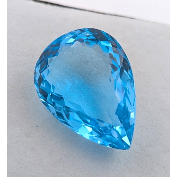  Royal Blue Topaz gemstone 45.1 ct Certified Value ($8,930 Appraisal)