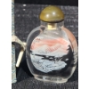 Image 5 : Artist: Zhao Xiao "Snow Landscape" Wang Xisan Ji School Reverse Painting Snuff Bottle