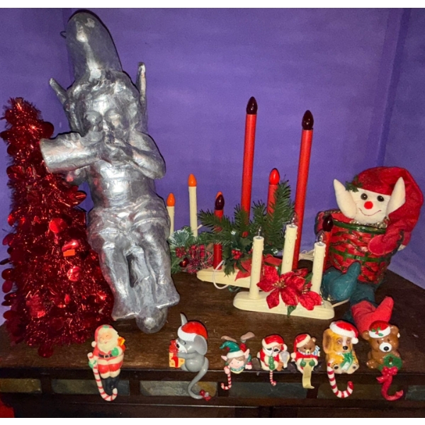 Assorted Christmas Holiday Decor- Stocking Stuffers, Angel & More