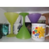 Image 2 : Selection of Drinkware Including: Colorful Martini Glasses, Mugs, and Tumblers