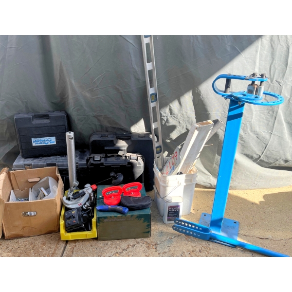 Construction Tools and Accessories Including RIDGID, DEWALT, DART, Lenox