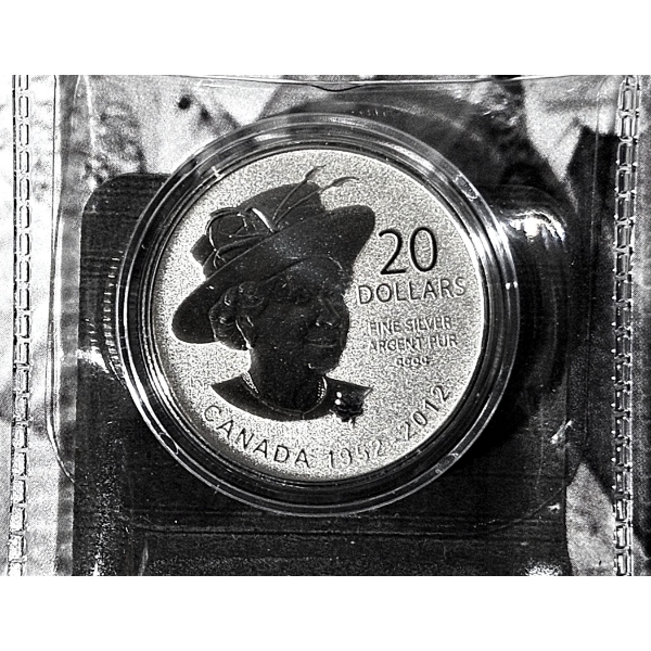 2012 $20 for $20 Diamond Jubilee - 99.9% Fine Silver Coin - #2