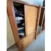 Image 3 : Vintage retro teak wardrobe set with tons of storage and sliding glass door very very cool design am