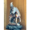 Image 2 : Hand Carved Stone Warrior On Rosewood Base  5.5T