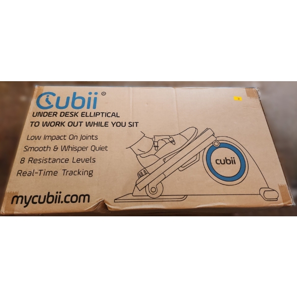 Cubii Jr. Model F3A2AQU Turquoise Under Desk Elliptical (New in Box) 