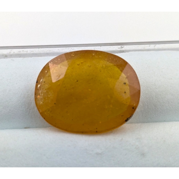 9.23 ct Certified Kashmir Yellow Sapphire Gemstone ($12,599 Appraisal)