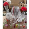 Assortment of Crystal & Clear Glassware w/ Fruity Napkin Holders