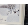 Image 3 : Limited Edition "Blue Shadows , Arctic Fox" Framed Print By Artist Ron Parker. 