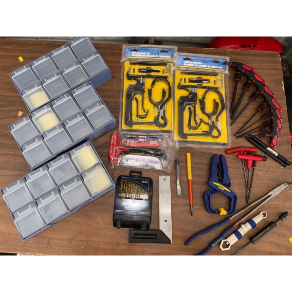 Garage Organizers Utility Hooks Drill Bits Hand Tools & More