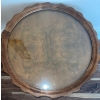 Image 3 : Antique Victorian Walnut Occasional Table - 27x18 Glass Top Claw Foot