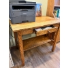 Image 3 : Small Oak Antique Desk or small kitchen table 34w 23 D 28H 