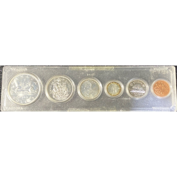 1966 Canadian Uncirculated Silver Coin Set